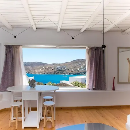 Daire Mykonian At Kalo Livadi Beach With Amazing View Mykonos Town
